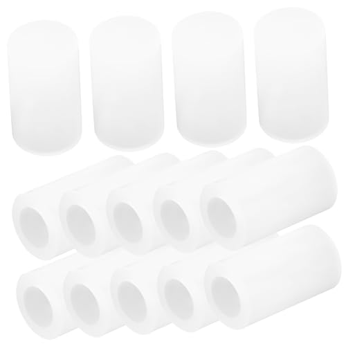 HAWILLOSCH 50 Pcs Atornille la cubierta de goma tapones redondos para agujeros cubierta de seguridad del hilo fin protector enchufes Tapones de protección punta de tubo tapas de goma caucho