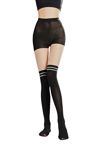 Image of Sahabowi Women Sheer Tights, High Waist Pantyhose, Vintage Control Top Stockings(Patterns Colourful), Pantyhose5