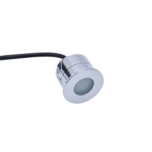 Faretto LED da incasso calpestabile da esterno 12V 1W 100lm - Luce naturale 4200K - Adatto per il cartongesso - IP65 da esterno