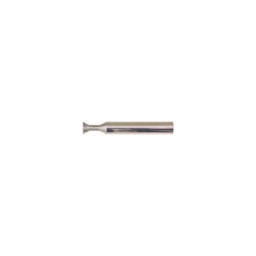 RedLine Tools3/16 Solid Carbide Dovetail Cutter, 3 Teeth, 30° Angle Per Side, Uncoated (Bright) Finish .0800 Cutter Width - RDC861100