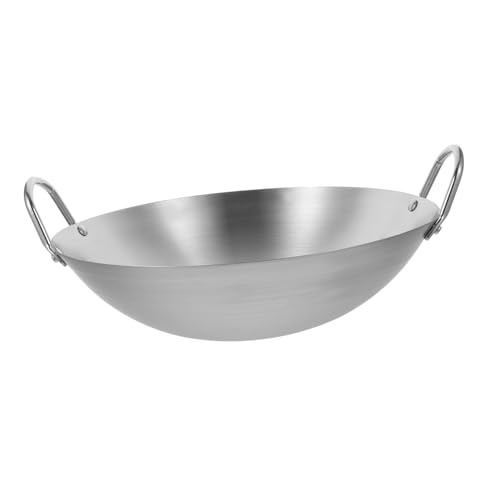 Wok de acero inoxidable BESTOYARD para cocina miniatura 1
