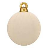 VORILO Palline gonfiabili in velluto per esterni, 61 cm, grandi palline di Natale gonfiabili, riutilizzabili, decorazioni natalizie gonfiabili per cortile, albero, interni