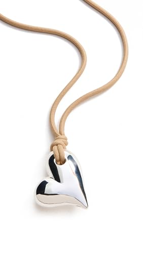 JENNY BIRD Women's Art Heart On A String Necklace, High Polish Silver, One Size