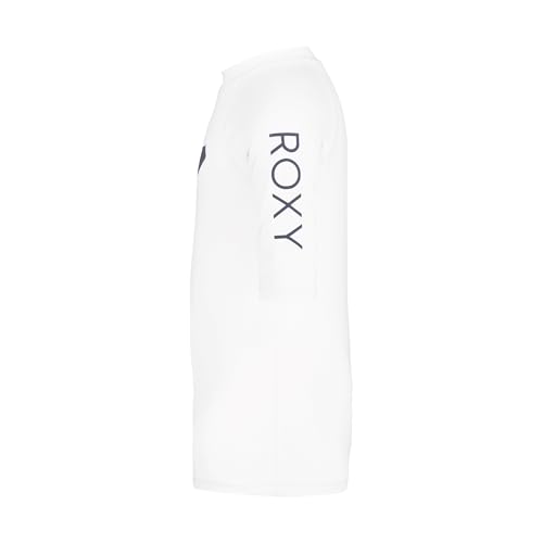 Image of Roxy Girls' Short Sleeve Whole Hearted Rashguard Shirt, UPF 50+ Sun Protection, Quick Dry