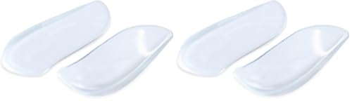 Image of BraceAbility Medial & Lateral Heel Wedge Silicone Insoles (Pair) - Supination & Pronation Corrective Adhesive Shoe Inserts for Foot Alignment, Knock Knee Pain, Bow Legs, Osteoarthritis (Pack of 2)