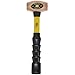 Nupla 4 lb. Non-Sparking Brass Hammer with 12 inch Fiberglass Handle and SG Grip - Perfect for Mechanics, Contractors, and Trade Professionals, Yellow, 75.30-040E