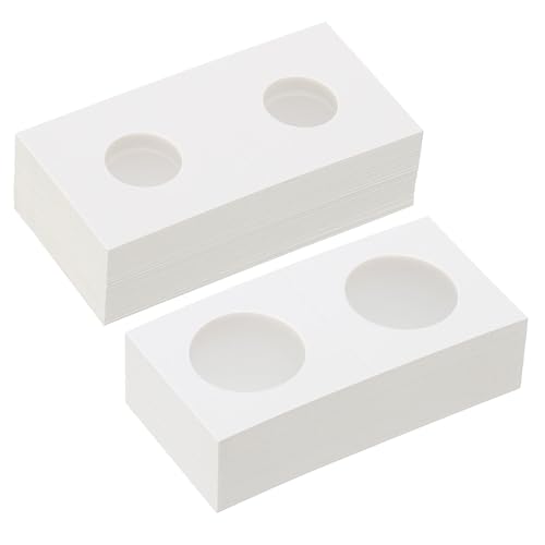Paquete de 500 Fundas para Monedas en Cartón Blanco 2x2 miniatura 3