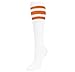 Hollywood Pro Tube with Stripes, Retro Style Old-fashioned Socks Skater 5 pairs Stripe Mens Old fashion