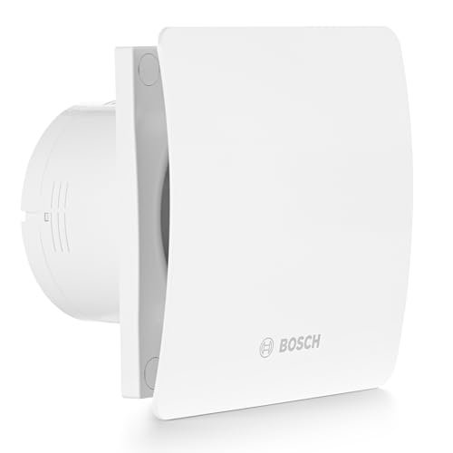 Bosch Ventilador de Baño 1500 W 125mm - para Ventilar el Baño y el Aseo contra la Humedad y el Moho - con Activación por Interruptor de Luz - 125 mm de Diámetro