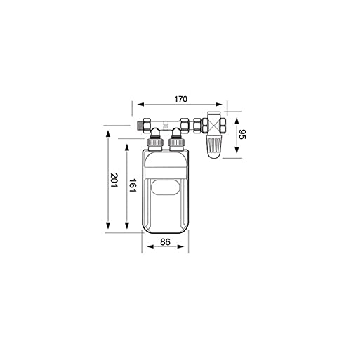 DAFI Mini chauffe-eau électrique instantané sous évier/lavabo -5,5kW monophasé