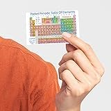 Image of Pocket Periodic Table of Elements - Credit Card Size Chemistry Reference Card for Students, Scientists & Researchers | Durable Wallet Size Study Card (15)