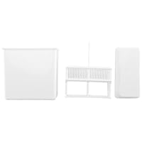 NISHZHU 2 In 1 Weißen 24 Stück Objektträger Staining Rack Dish Set