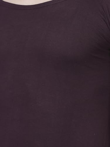 Image of Dollar Lehar Men Combed Cotton Round Neck with Sleeve Vest -Colour May Vary