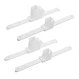 SECFOU 4個 ベッドガードレールリフト ストレートレールコネクタ ソートラックコネクタ