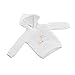 chiwanji Simpatico Maglione per Bambole per Bambole da 30 Cm / 12 Pollici Adorabili Vestiti per Feste Regali per Ragazze Abiti Casual Felpa per Bambole Bjd con - Felpa con Cappuccio Bianca