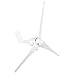 Produktbild ADSE-ER Windkraftanlagen,Leistungsteile,1200W Kleinwindgenerator-Turbinen-Kit 3-Blatt-Leistungsteile für Marine-HeimaufladungWeiß 12V