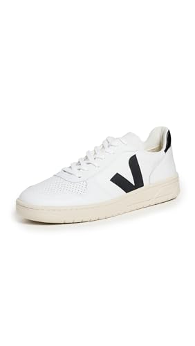 White/Black Leather V-10 by Veja