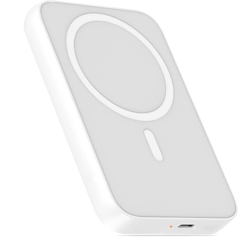 Inalámbrico Power Bank, Magnético Batería Externa 10000mAh para iPhone, 20W Portátil Carga Rápida Wireless Externo Baterías, Powerbank con iPhone 16 15 14 13 12 Pro MAX Plus Series Galaxy Android
