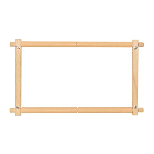 Colcolo Rectangle Wooden Tapestry Scroll Embroidery Silk-painting Stitch Sewing Tool, Multicolor, 54.5x30.5cm - Image 3