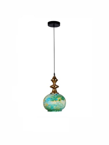 Image of Chandni Dcor Modern Hanging Light Single Head Round Shape Hanging Pendant Light for Living Room, Bedroom, Dining Room, Kitchen