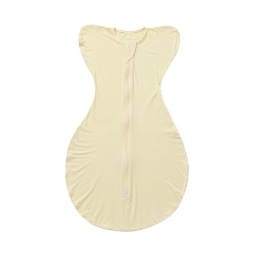 Image of Baby Transition Swaddle Arms Up With 2-Way Zipper Sleep Sack 0.5 TOG Beige Medium 3-6 Months