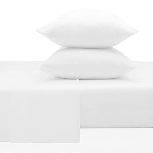 Mellanni Jersey Bed Sheets - 4 Pc Queen Bedding Set - Cotton Sheets For Queen Size Bed - White Bedding Sheets & Pillowcases - Deep Pocket Jersey Knit Sheets Queen - T-Shirt Queen Sheets (Queen, White) #TOP1