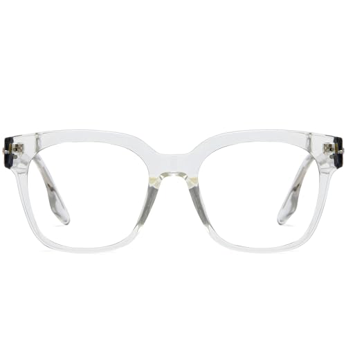 Image of Cyxus Chunky Square Blue light Glasses Womens Men Stylish TR90 Frame Computer Gaming Academic Look 8556
