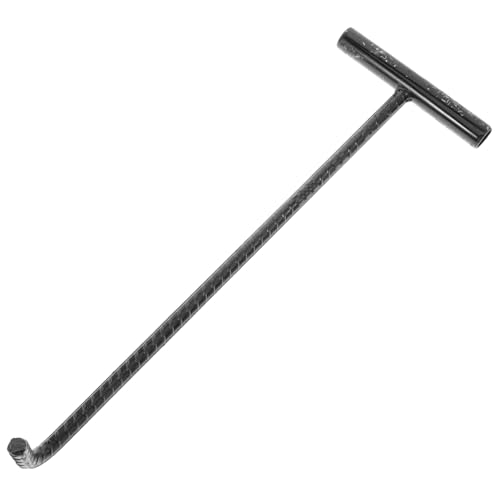 KICHOUSE T-Type Manhole Cover Lifter Rolling Door Hook Metal Spring Pull Hook for Efficient Lifting