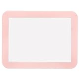 WOONEKY 磁力付き化粧鏡 コンパクトで耐久性のあるプラスチック ガラス製 ロッカーや浴室用スタンドミラー 安定ベース付き 寝室やカウンタ