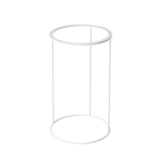 KUROSHIRO ポリ袋ホルダー Open 蓋なし 白 ホワイト ゴミ箱 ごみ箱 30L 幅30×奥行30×高さ50cm ABSS-W-68