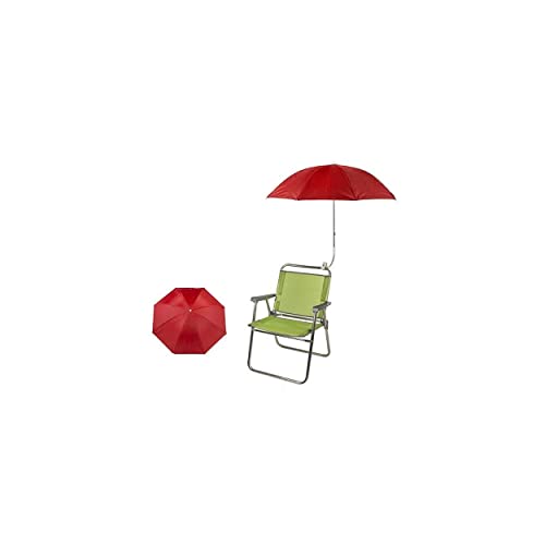 Sombrilla de Playa para Silla 120 cm. Diseño clásico - Hogar y más - Rojo