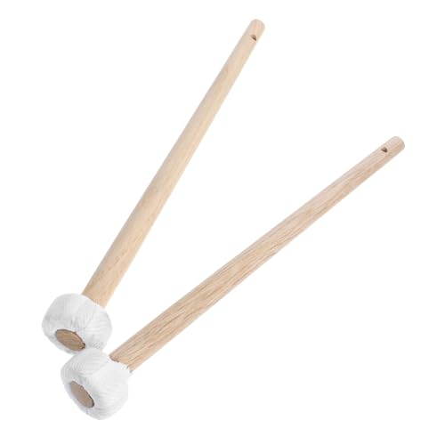 GALPADA 2pcs Wooden Mallet for Gong Instruments Durable Wood Handle Hammers for Gongs and Drums Accessories for Celebrations and Events