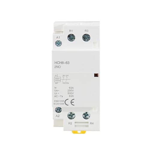 Contacteur domestique automatique HCH8-63 2P 63A 2NO DC24V pour module de commande