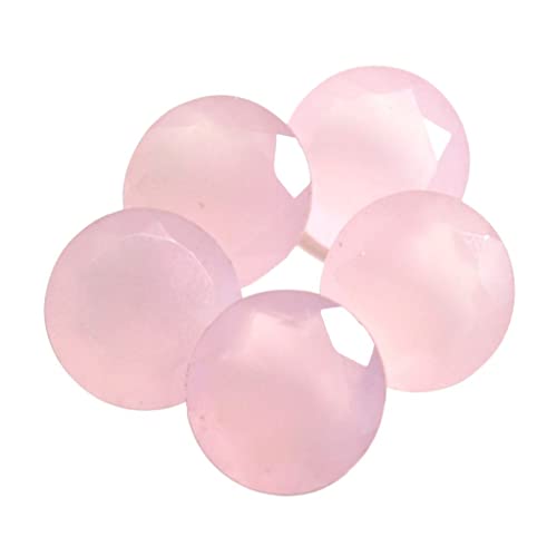 Quartz rose de qualité supérieure rond facetté, une pierre précieuse d'exception pour joaillerie
