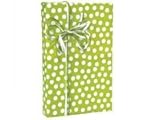 New Citrus Lime Green & White Polka Dot Gift Wrap Wrapping Paper 16 Foot Roll