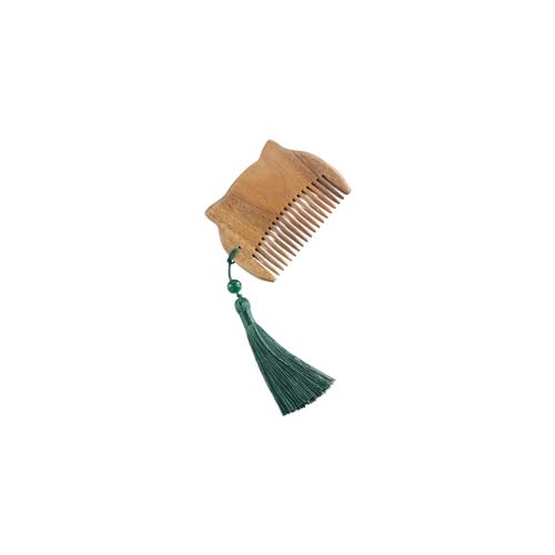 Peine de madera pequeño con masaje para cabello y bolsillo miniatura 5