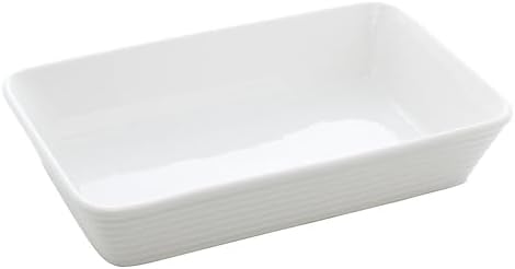 LYOR - Refratário de Porcelana Línea Branco 29,5cm x 20,5cm x 5,5...