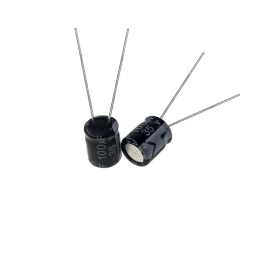 Condensateur 100uF 35V électrolytique radial 6x7mm pour réparation de circuit imprimé audio