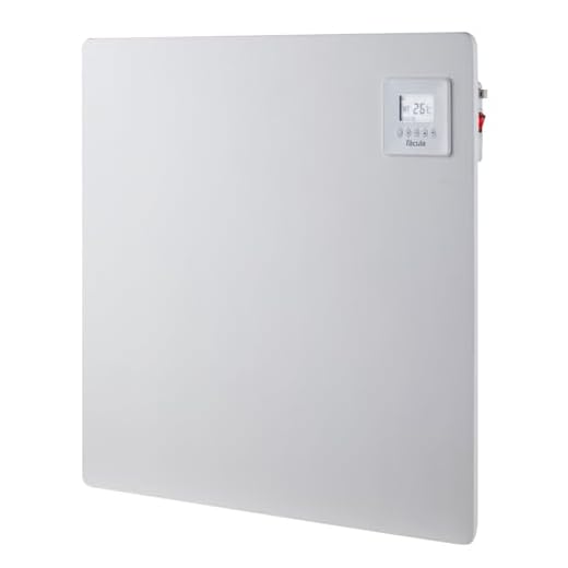 Fácula - Panel Cerámico Programable 425w | Programación diaria/semanal | Función Ventanas Abiertas | Pintable