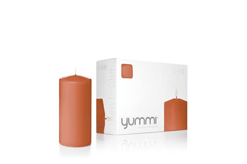 Yummi 3" X 6" Sienna Round Pillar Candles - 3 Per Pack #TOP1