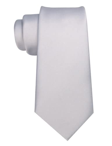 Image of JEMYGINS Solid Color Tie Mens Necktie for Business and Wedding