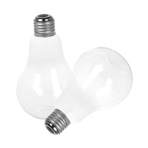 MAGICLULU 2pcs Bohemian Style Glass Flower Pot Mini Hyacinth Bulb Wall Flower Vase Terrarium Plant Container Light Bulb Glass Bottle for Home Decor