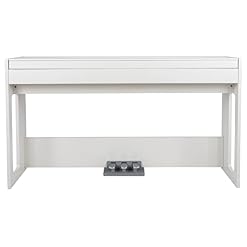 Classic Cantabile DP-S1 WM Piano numérique blanc mat Set avec banquette et casque – Image 3