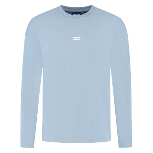 HUGO Men's Naviu Sweatshirt, 458light/pastel blue, M