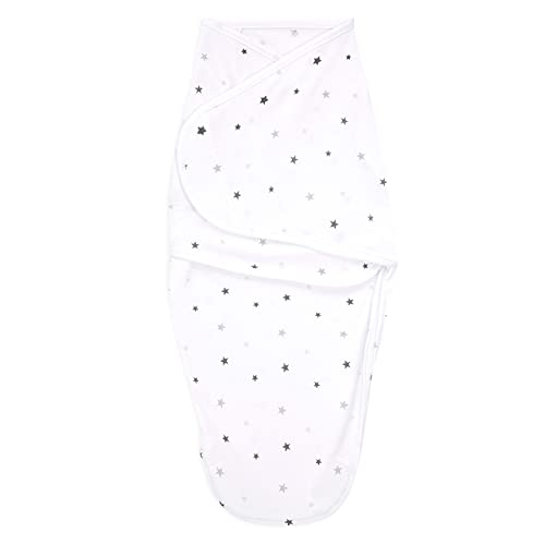 Image of aden + anais Essentials Easy Swaddle Wrap Quick Change with Bottom Zipper, Snug Cotton Knit Baby Wrap Swaddle Blanket for Newborns, TOG 1.0, 5 Pack, Starlit, 0-3 Months, Small /Medium