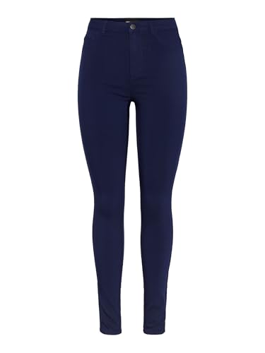 Pieces Femme Pchighskin Wear Jeggings/Noos BC Jeggings, Bleu Marine., M EU