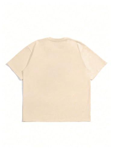 Floerns Men's Letter Print Short Sleeve T Shirts Crew Neck Casual Tee Tops2