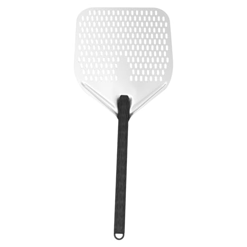 FUNOMOCYA Heavy Duty Pizza Transfer Shovel Long Handle Baking Tool Aluminum Alloy Cake Peel Holes Non-slip Grip for Easy Handling