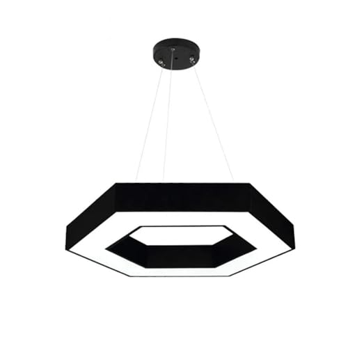 Lampe suspendue moderne LED noire luminaire intérieur pour chambre cuisine et bureau