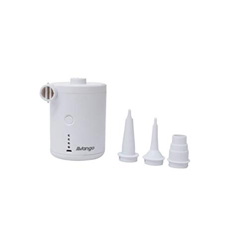Vango White Mistral Rechargeable Pump Makes Inflating And Deflating A Breeze